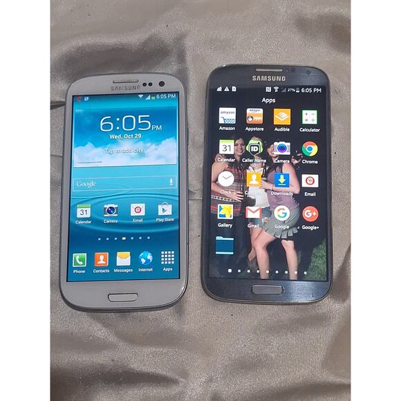 Samsung Galaxy S3 & S4 Smartphones Lot – T-Mobile & Verizon – Both Working - Picture 1 of 4
